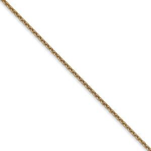 Children's 1.5mm, 14k Yellow Gold, Solid Cable Chain Necklace, 14 Inch